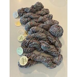 NORO NIJYO Yarn Lot Bundle 8 Hanks Skeins Variegated Silk Cotton Blend